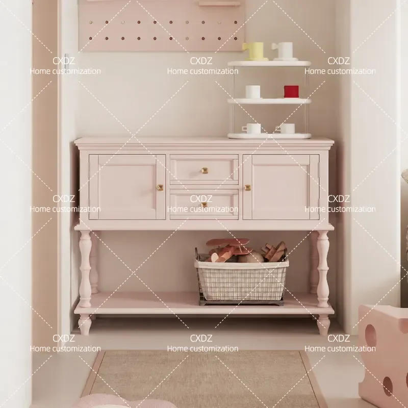 Retro Entrance Cabinet Opposite Door Household Partition Cabinet Living Room Decoration