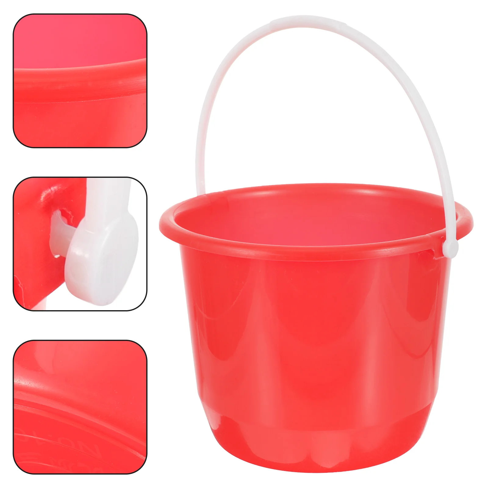 

Durable Plastic Water Bucket With Handle For Home Cleaning Gardening Washing Portable 5L Round Thickened Stain Resistant Easy