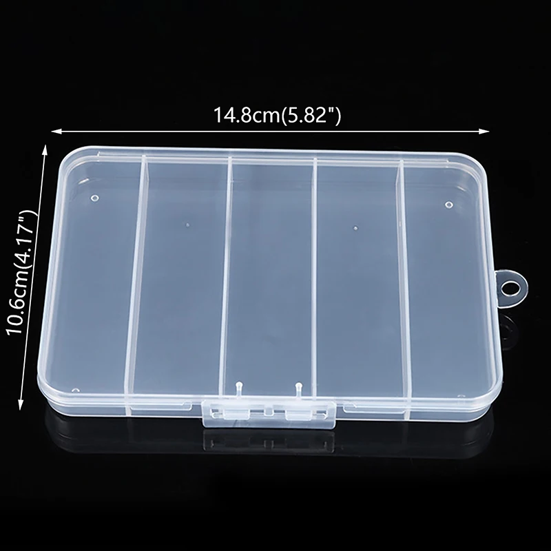 Transparent Fruit Fork Storage Box Organizer Plastic Storage Case Adjustable Container For Kids Fruit Fork Organizer Display Box