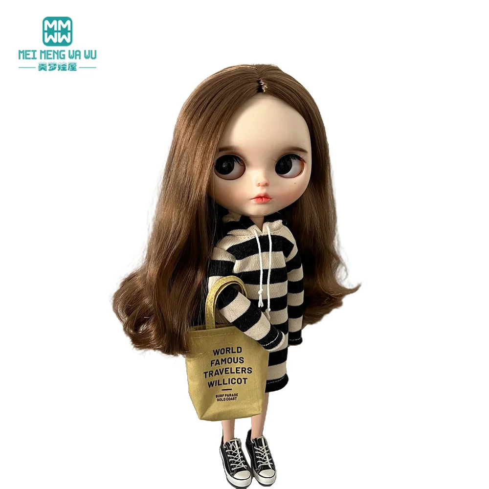 Blyth pakaian boneka Fashion rajut, mantel, jaket, Hoodies, legging, tas, Fit Azone, aksesoris boneka oitsu hadiah gadis