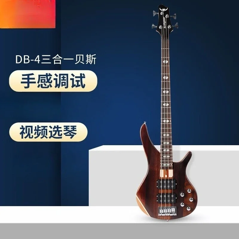 OBMMatador bass, active pickup, four-string three-in-one, electric bass, beginner universal DB-4 design instrument