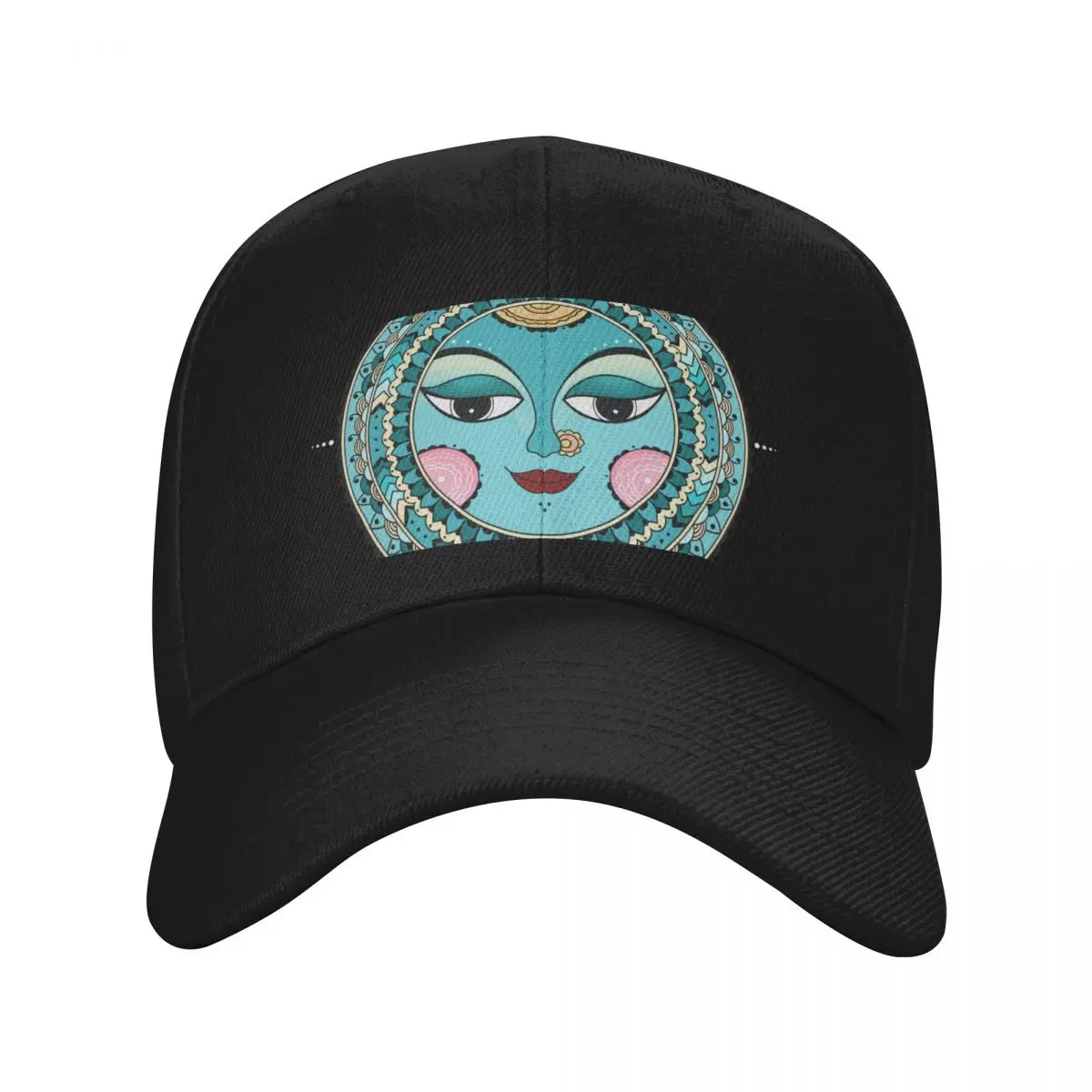 Moon Mandala Indian Folk art Baseball Cap Hat Man For The Sun Sunscreen custom Hat Rugby Girl'S Hats Men's