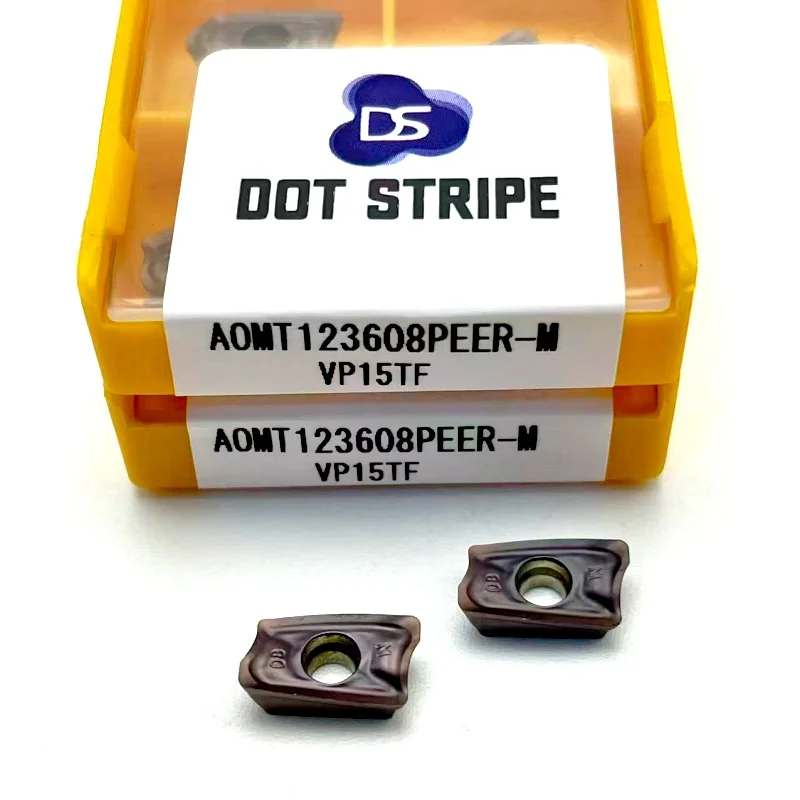كربيد إدراج AOMT123608 PEER M VP15 جودة عالية AOMT 123608 CNC الميكانيكية قاطعة المطحنة مخرطة كربيد أداة تحول أداة #5
