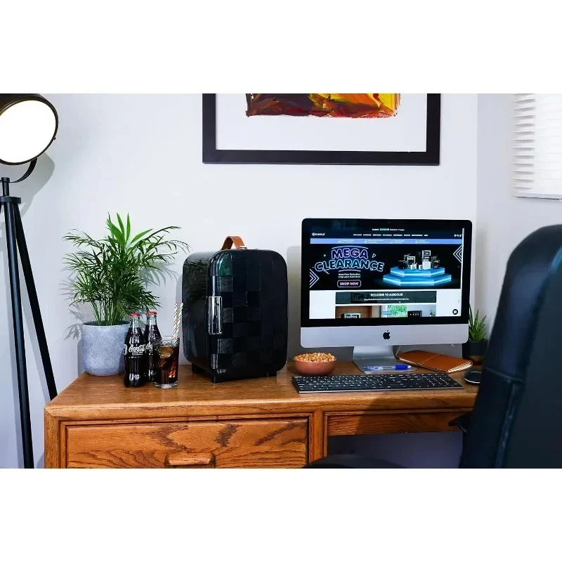 Deluxe Mini Fridge Cooler Compact Portable Small Refrigerator Efficient Quiet Cooling System