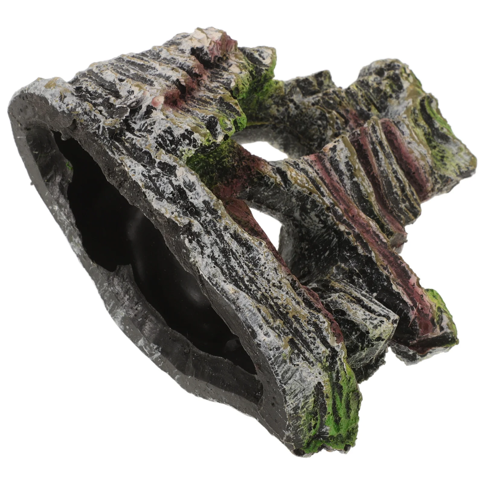 

Mini Fake Mountain Decor For Fish Tank Resin Rockery Ornament Aquarium Landscaping Simulation Mountain Fish Hide Cave
