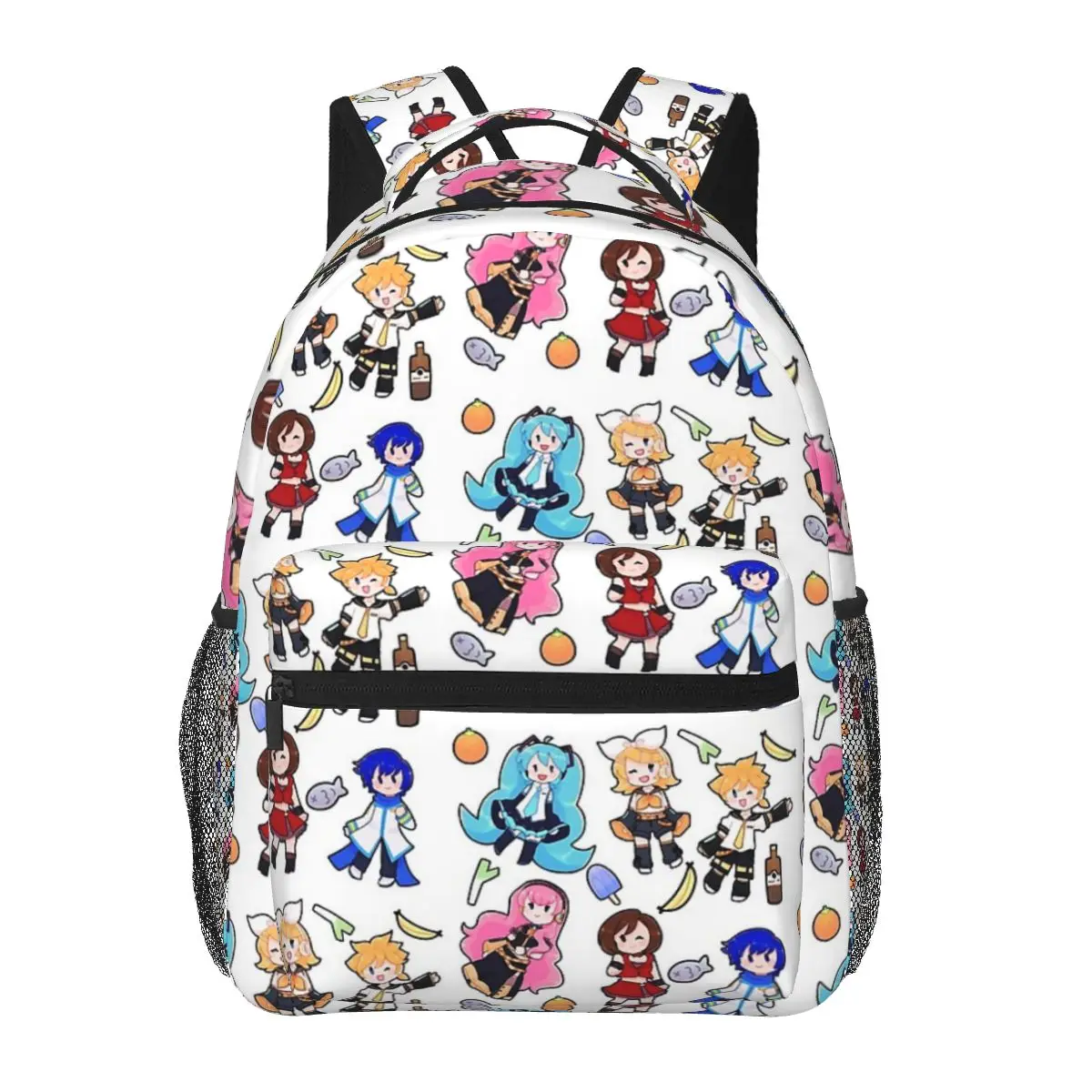 

Vocaloid Chibi Chaos! Backpacks Boys Girls Bookbag Children School Bags Cartoon Travel Rucksack Shoulder Bag Large Capacity