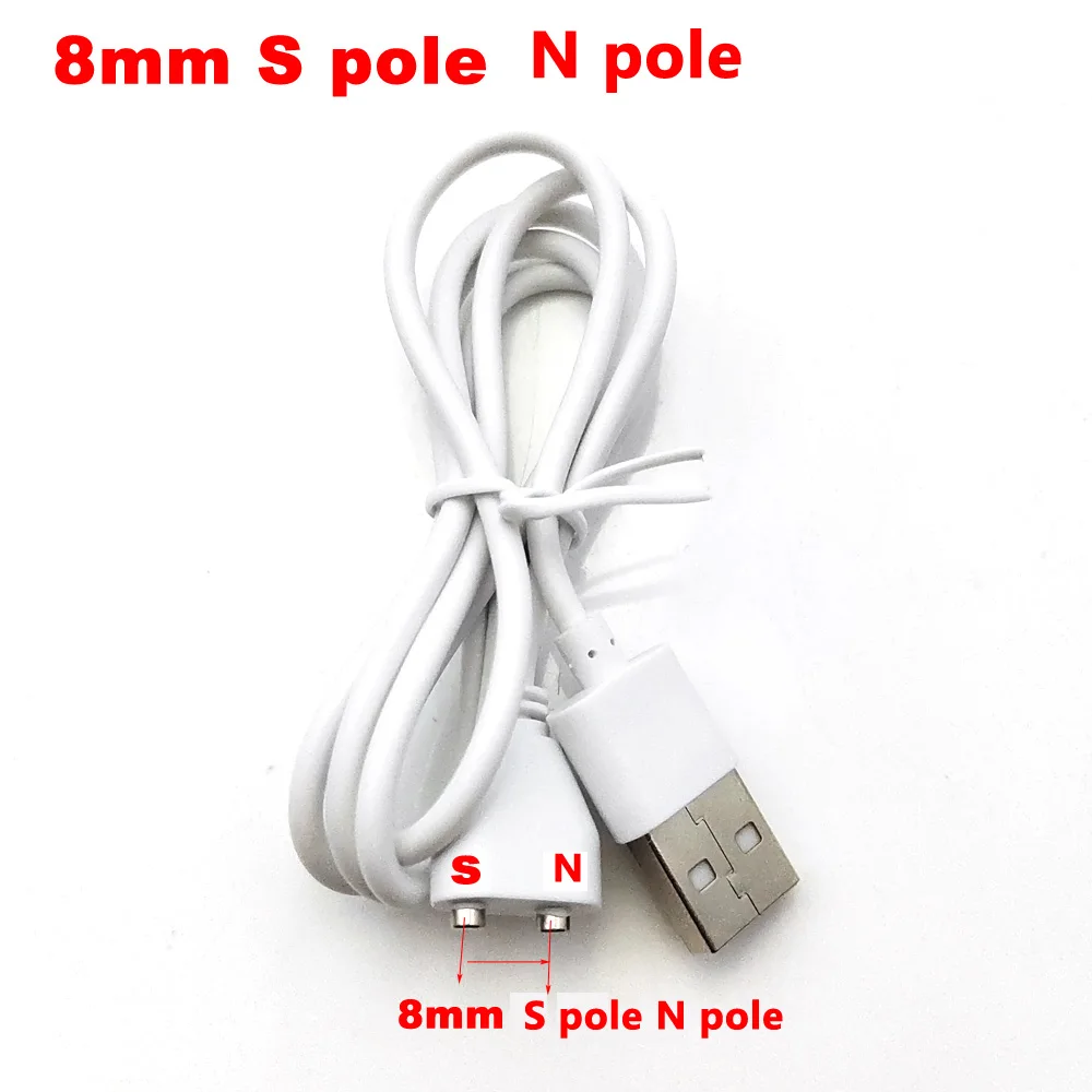 1 pcs USB Centrum Messzeség 8mm S Elektród É Elektród Egyenáram Delejes töltés Kábel számára Vibrátor Amorett toys számára Asszony felnőttek Gyártmány