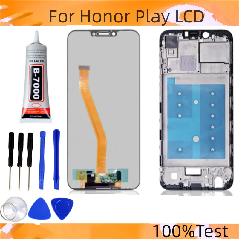 6.3 "Testato Originale Per Honor Play Display LCD Touch Panel Digitizer COR-L29 COR-AL00 Con Cornice Per honor play lcd