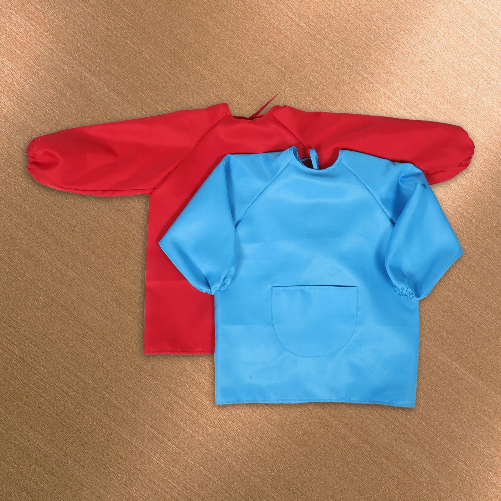 

2Pcs Toddler Waterproof Art Smocks Long Sleeve Kids Painting Cooking Aprons for Crafting Gardening Activities M