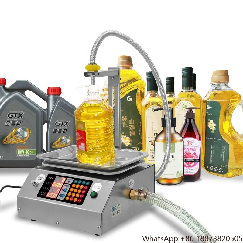 UPK-L12 Small Weighing and Quantitative Liquid Sub-packaging Canned Edible Oil oyster Sauce Oil Automatic Filling Machine