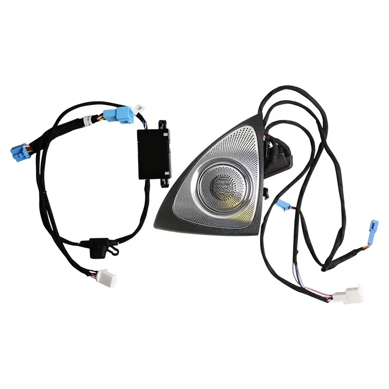 64 Colors Ambient Light 3D Rotating Tweeter Door Speakers for C E GLC S Class Plug and Play