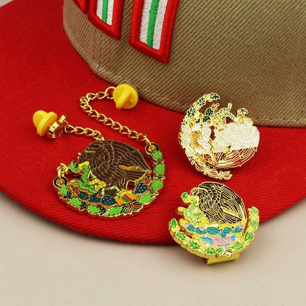 Eagle Mexican Enamel Pin Funny Baking Paint Retro Baking Paint Brooches Clothing Accessories Jacket Badge Era Hat Pins