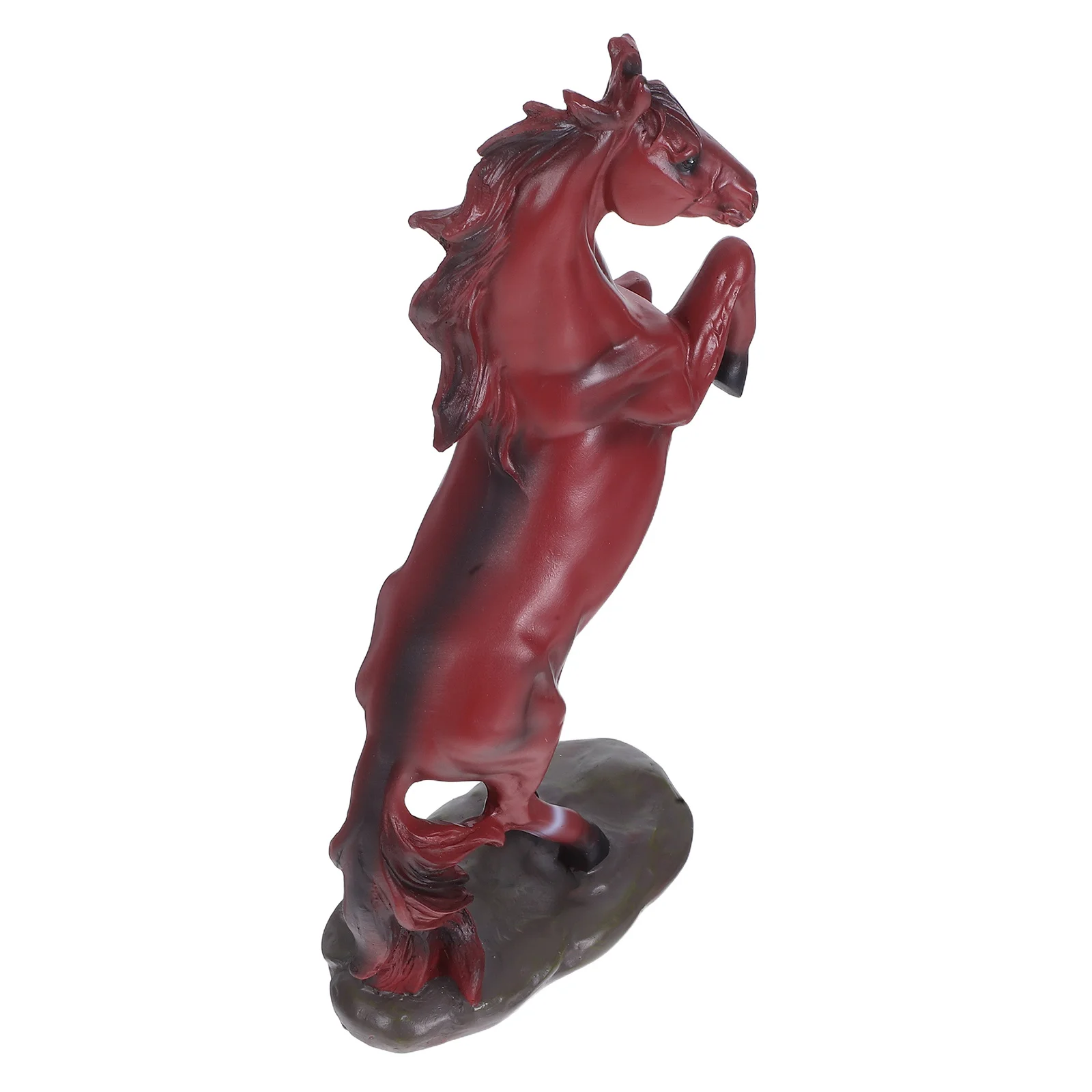 

Chinese Zodiac Horse Sculpture Resin Feng Shui Wealth Prosperity Statue Decorative Home Office Standing Table Ornament Modern