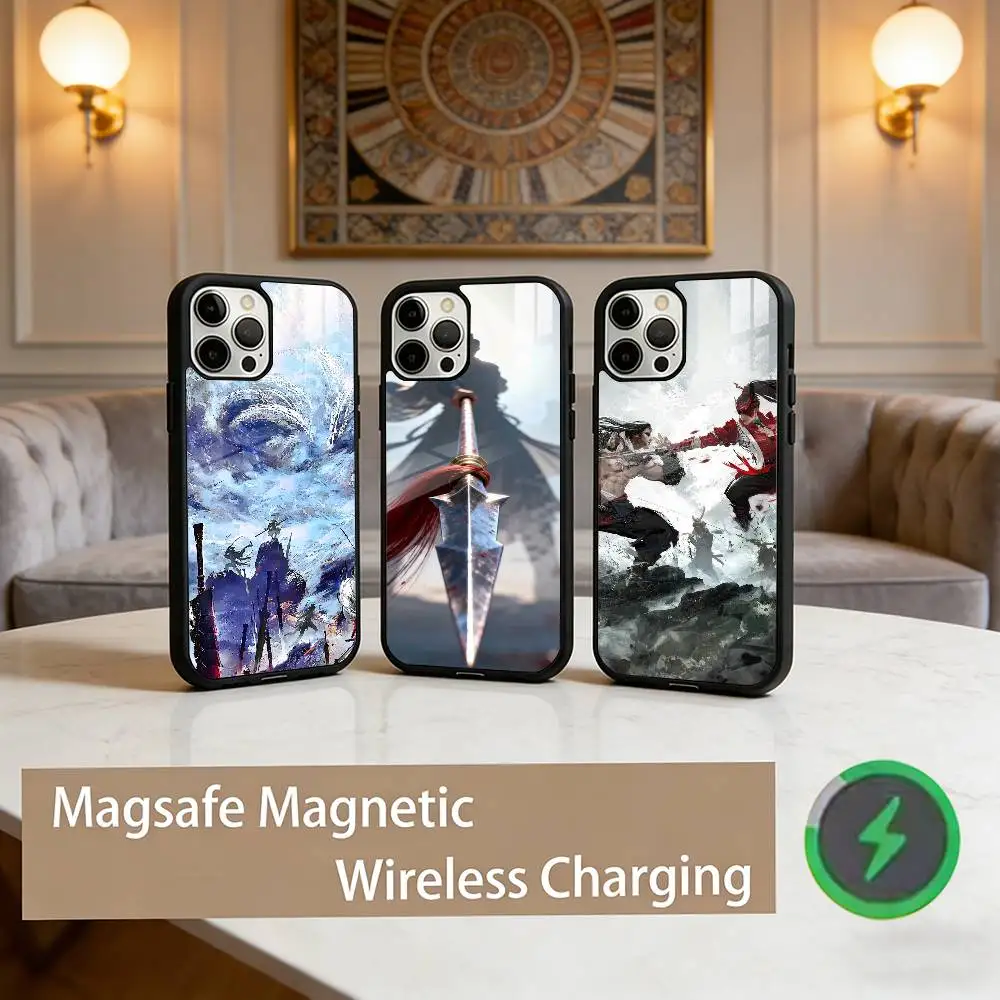 

Naraka Bladepoint Phone Case For iPhone17,16,15,14,13,12,11 Plus,Pro Max Magnetic For Magsafe Wireless Charging