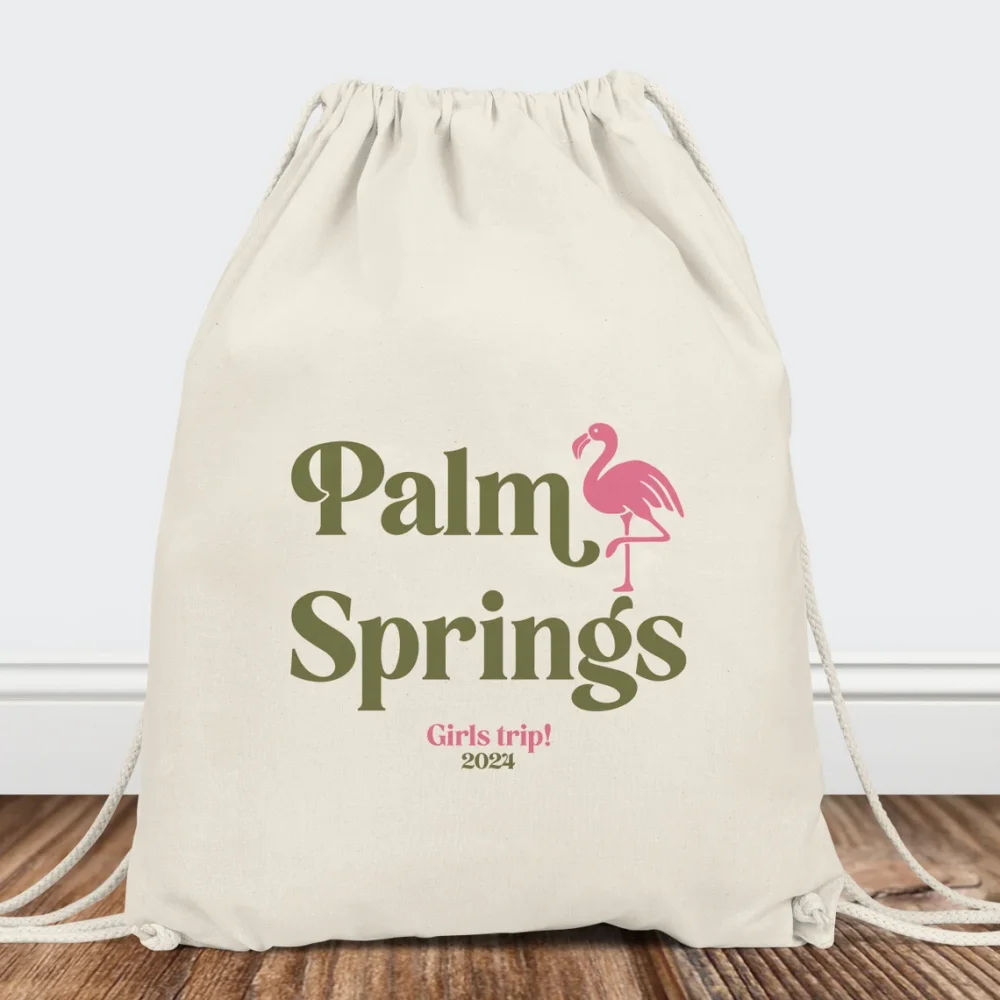 Palm Springs Bags - Girls Trip Gifts - Palm Springs Bachelorette Gift Bags - Bridal Shower Favor Bags - Palm Springs Birthday