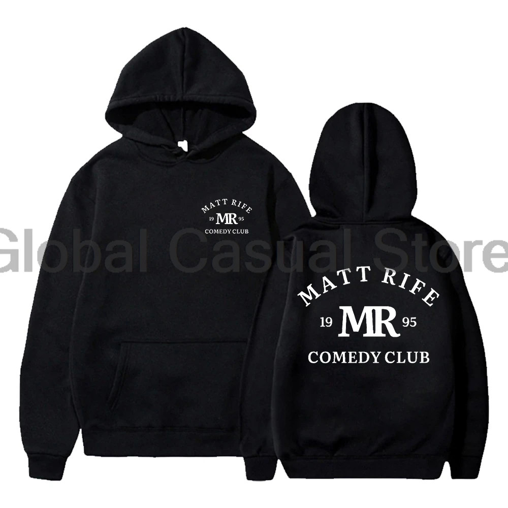 Matt Rife Comedy Club Merch Hoodie Classic MR Logo Long Sleeve Streetwear Women Men Hooded Sweatshirt Fashion Clothes