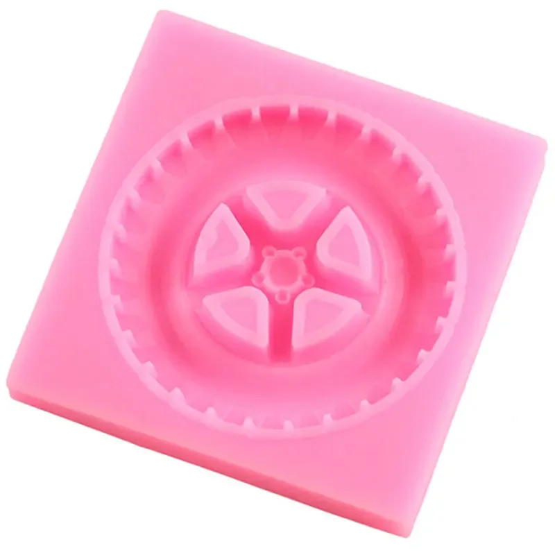 Sugarcraft Tyre Silicone Mold Fondant Molds Baby Birthday Fondant Cake Decorating Tools Cupcake Chocolate Candy Clay Mould