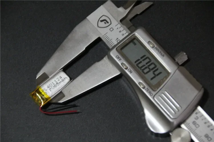 Bateria de polímero de lítio 3.7V com temporizador automático para fone de ouvido Bluetooth 401025   carregamento universal núcleo 85mAh pico recarregável Li-ion Cell