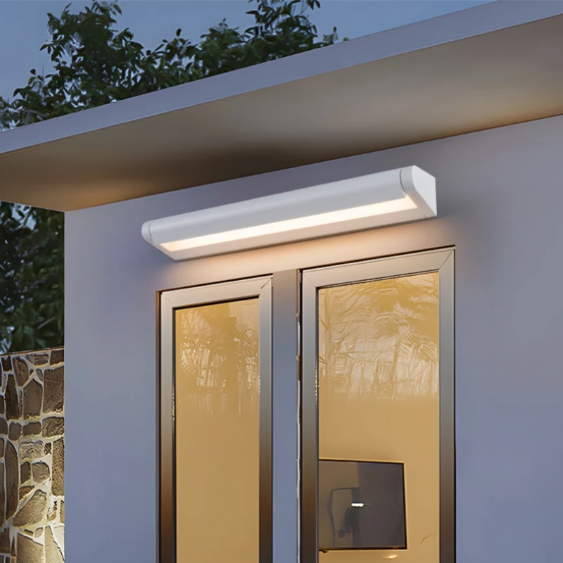 Long Strip Rotatable LED Wall Lamp 12W/18W/20W Aluminium Outdoor IP65 Waterproof Garden Porch Light Exterior Sconce Lighting