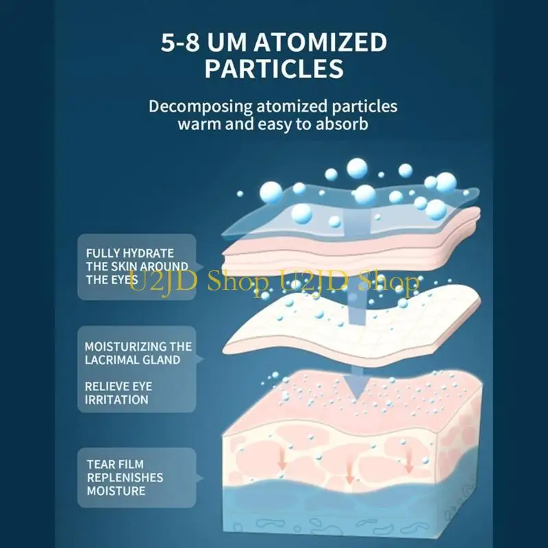 U2JD draagbare oogmistspuiter elektronisch oogverzorgingsapparaat voor rustgevende ogen