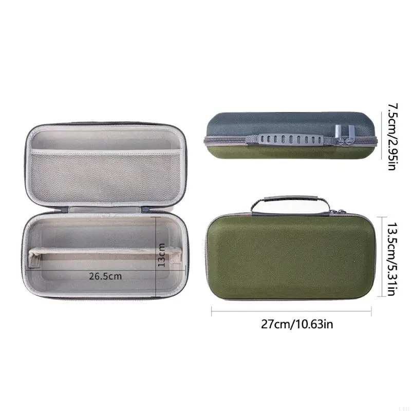 L41F Premium MIC Case مع سحابات مزدوجة لسهولة الوصول إلى مقسم قابل للتعديل