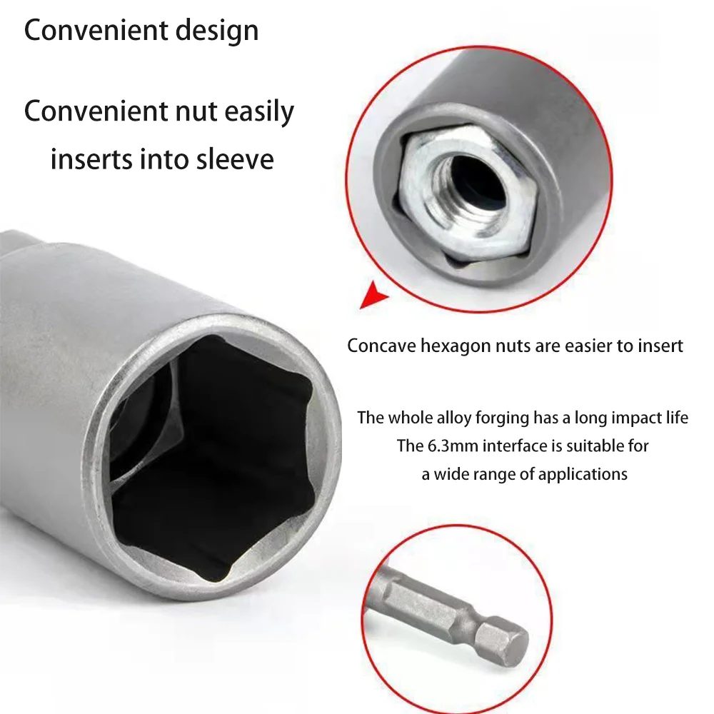 Deepen the socket 80 pneumatic screwdriver wrench hexagon socket drill