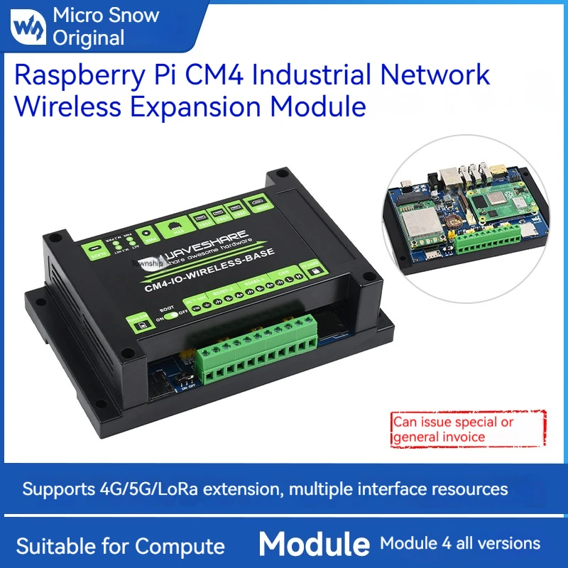 

TLF WaveShare Raspberry Pi CM4 Industrial Expansion Module Factory Supply 5G/4G Expansion Boards Ethernet Communication Modules