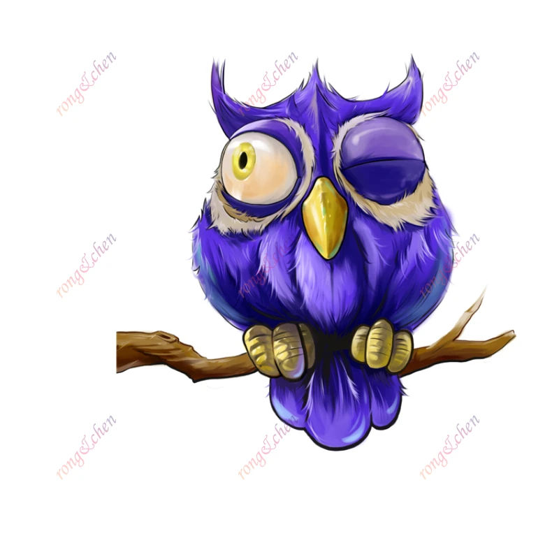 

Animal Car Sticker Owl Sleeping on The Tree for Car Motorcycle Racing Helmet Laptop Trunk Body Car Window Surfboard PVC Decals