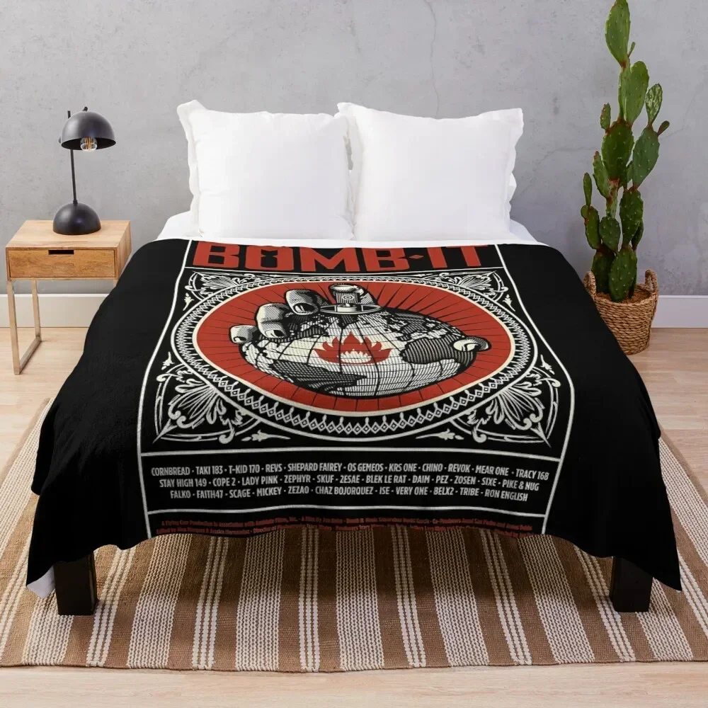 Shepard Fairey BOMB.IT Throw Blanket Soft Big Large Blankets