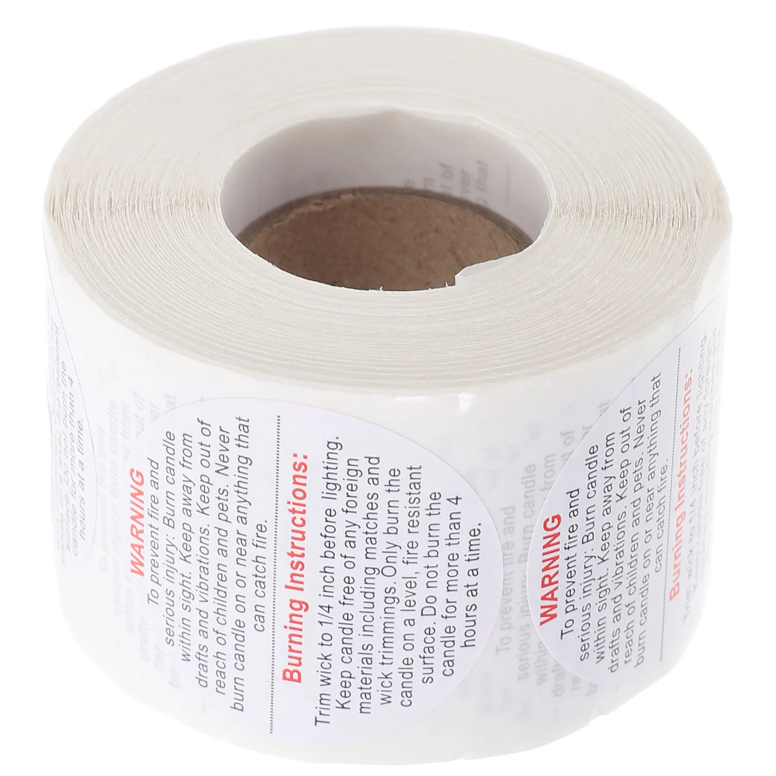 

Warning Labels Round Sticker Decals for Jars Containers Waterproof Oilproof Safety Labels Jar for Making Candles