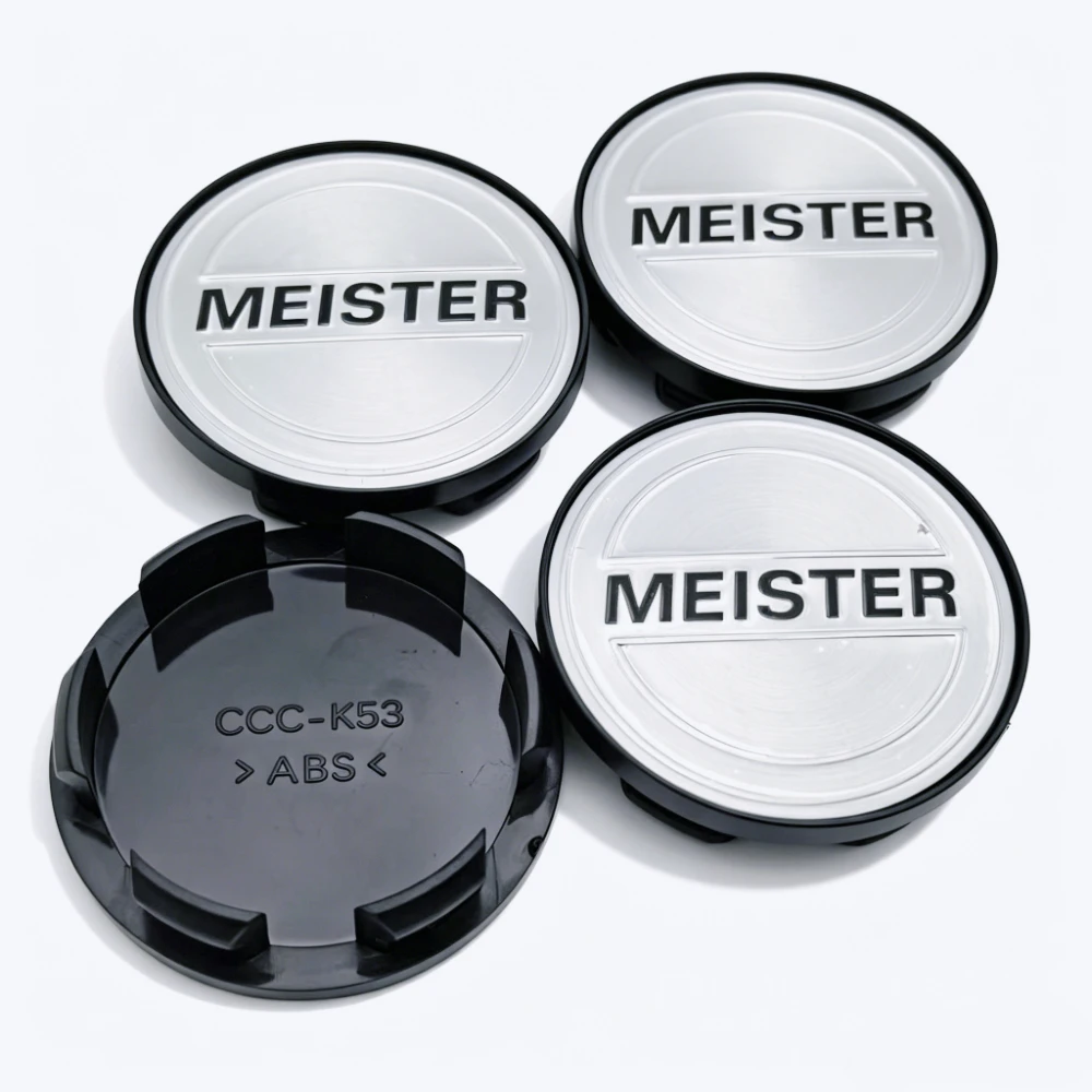 Комплект из 4 колпачков для центра диска (53 мм) с логотипом JDM W-Work Meister (48 мм), аксессуары для автомобиля, заглушки для колес, защитные колпачки от пыли