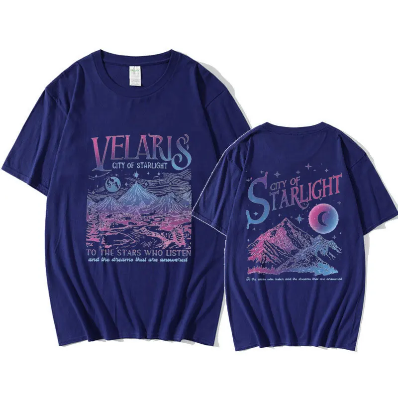 Velaris City of Starlight ACOTAR T Shirt Men Women The Night Court T-shirt Men Women Fashion Oversized Cotton T Shirts Tops Male