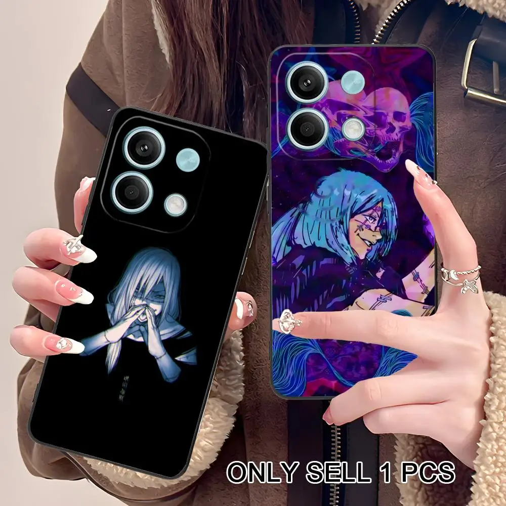 

JJK Mahito Phone Case for POCO M7 M6 M5 M4 M3 X7 X6 X5 X4 X3 Pro GT 5G Soft TPU Shockproof Cover