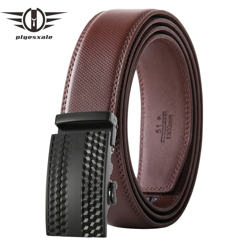 2026 White Gray Blue Brown Mens Blets Luxury High Quality Male Strap Cowhide Leather Automatic Belt Man Ceinture Homme B429