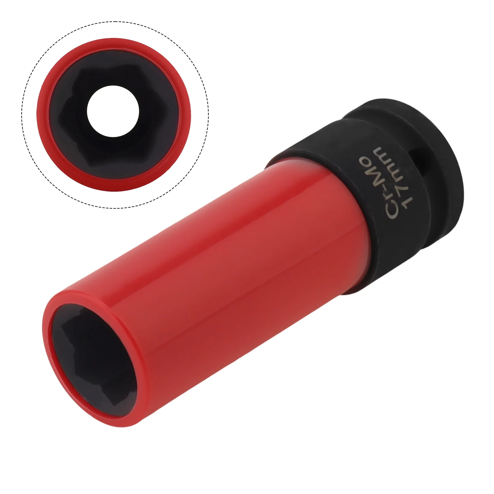 

17mm 1/2 inch Drive Wheel Lug Nuts Socket Fit for Benz Chromium Molybdenum Steel Anti Theft Screw 6 Point Spline Lug Nut Remover