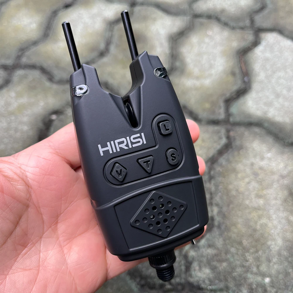 Hirisi B160 Carp Fishing Bite Alarm with Volume Tone Sensitivity Control 6-Color LED Indicator Fishing Alert System
