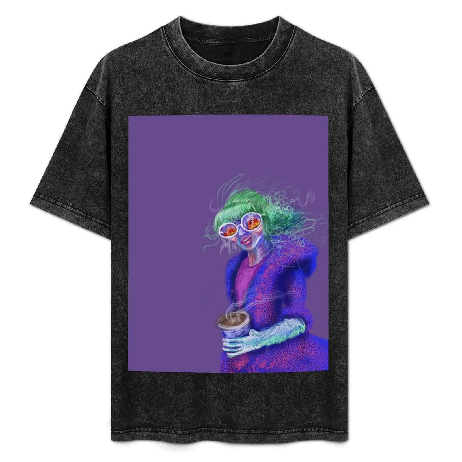 

Lady walks Past Fire T-Shirt Industrial Work Tee Shirt