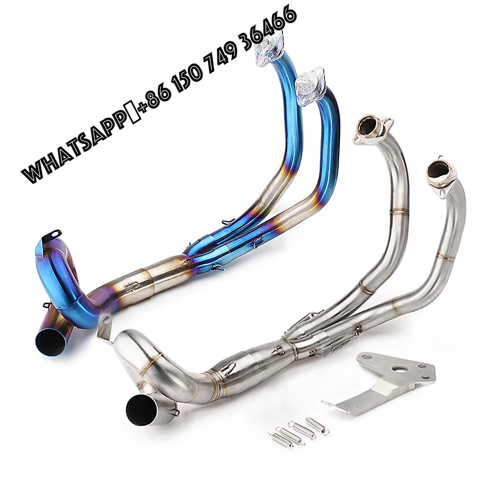 High Quality Motorcycle Exhaust Escape for MT-07 FZ-07 Stainless Steel Front Link Pipe Fits 51MM Muffler