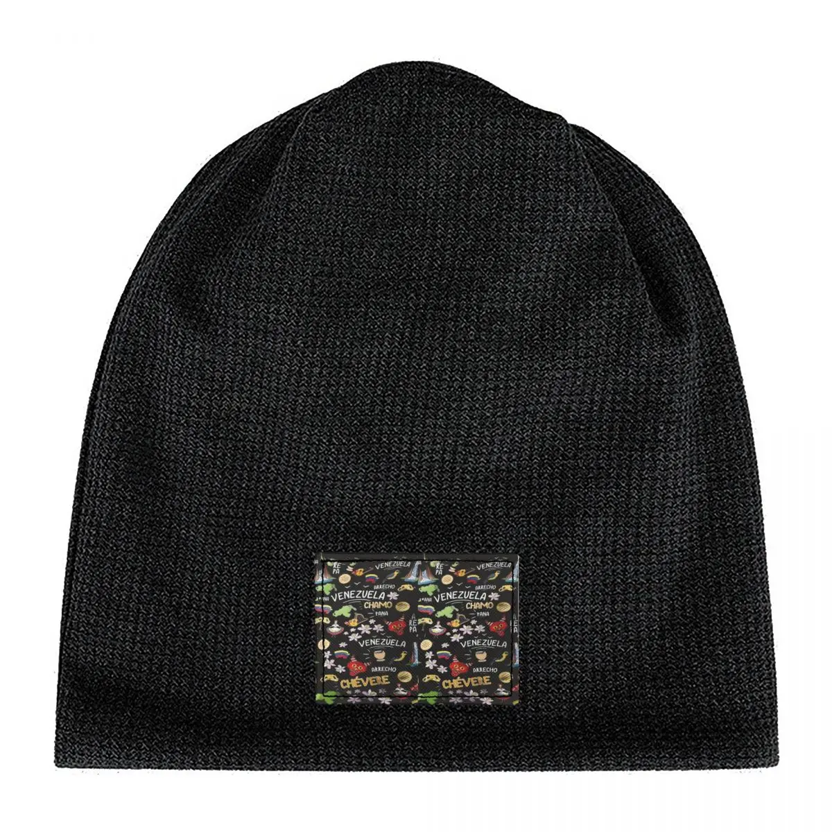 Arepas Venezuela Warm Fleece-Lined Cap Hip Hop Bonnet Hat Autumn Winter Outdoor Beanies Hats for Unisex Adult