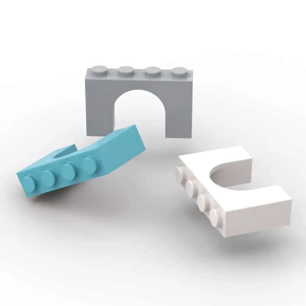 MOC 10PCS Part Bricks 6182 Arch 1x4x2 Building Blocks Set Bridge Connection Particle Educational DIY Toy Children Birthday Gifts