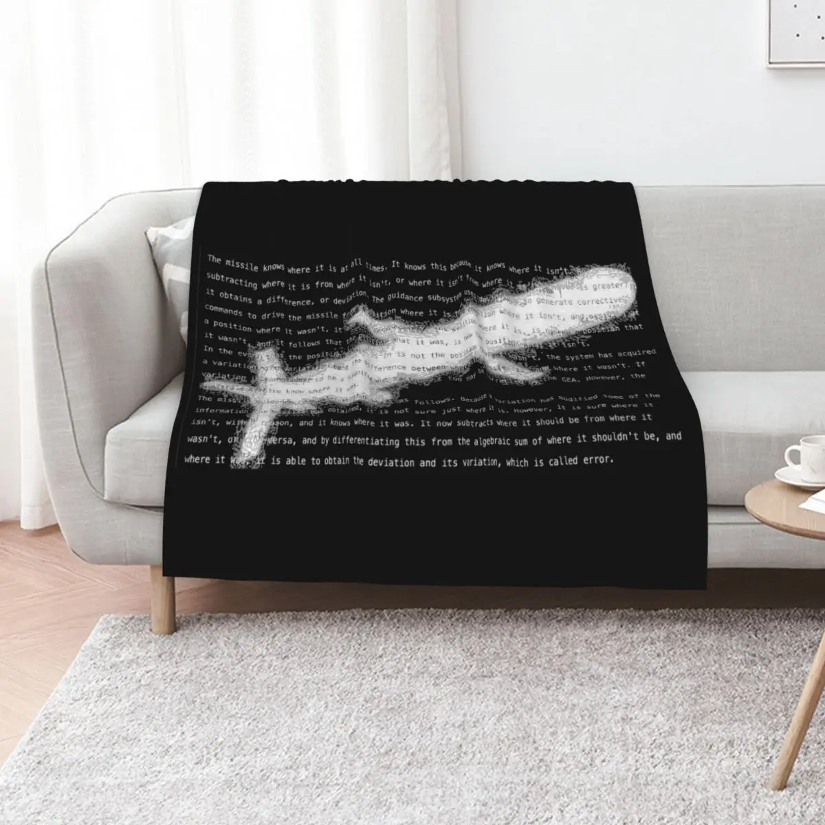 

The missile knows where it is Throw Blanket bed plaid Polar Softest Thins Blankets