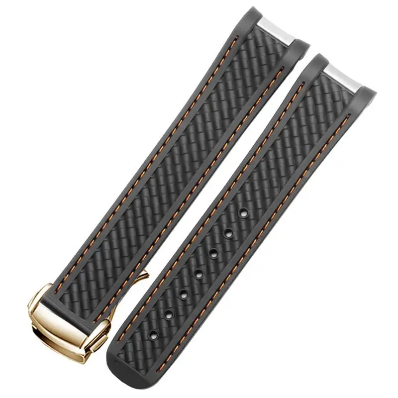 

MAISITU For Omega Seamaster 300 AT150 Aqua Terra Ultra Light 8900 Series 20mm Silica Gel Watchband