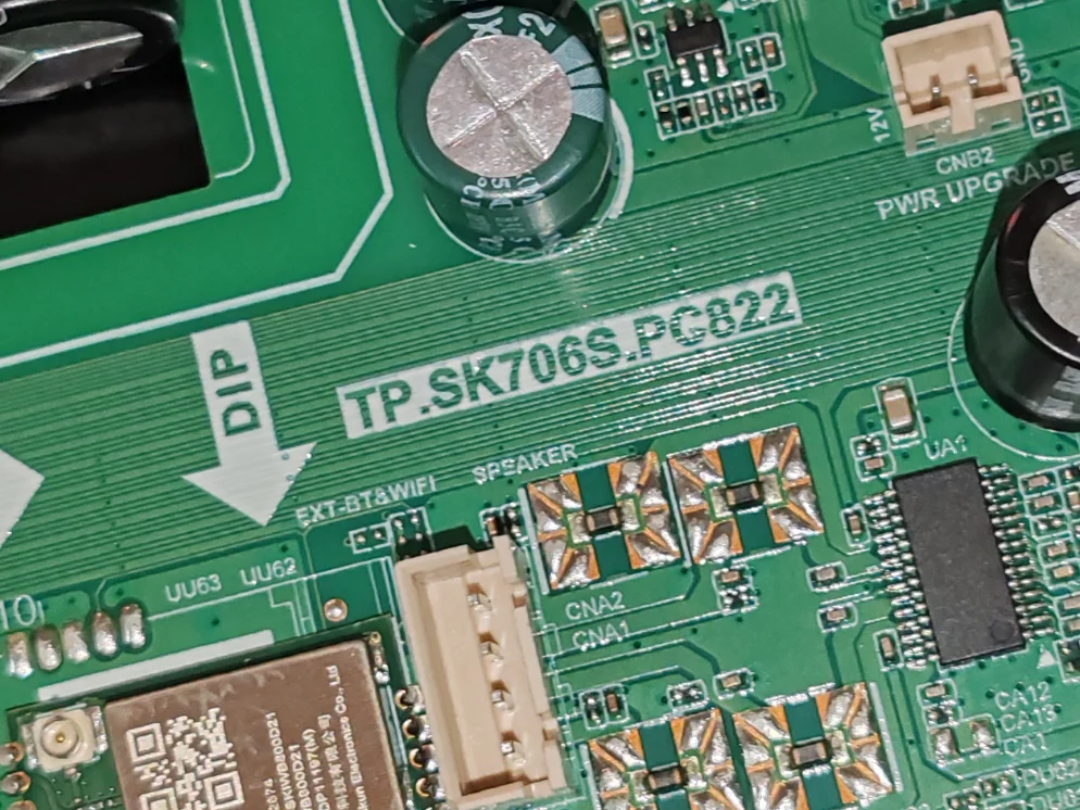 

TP.SK706S.PC822 4K WiFi network TV motherboard tested, physical photos in 2 specifications