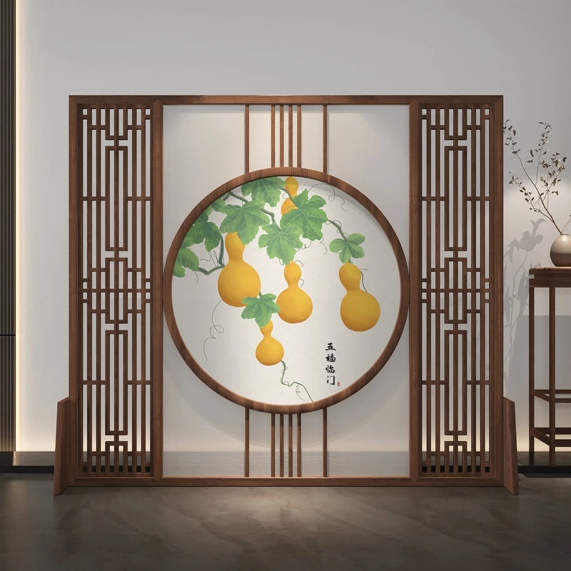 Customize the new Chinese screen to partition the living room, modern and simple bedroom to block the home office, hotel Zen