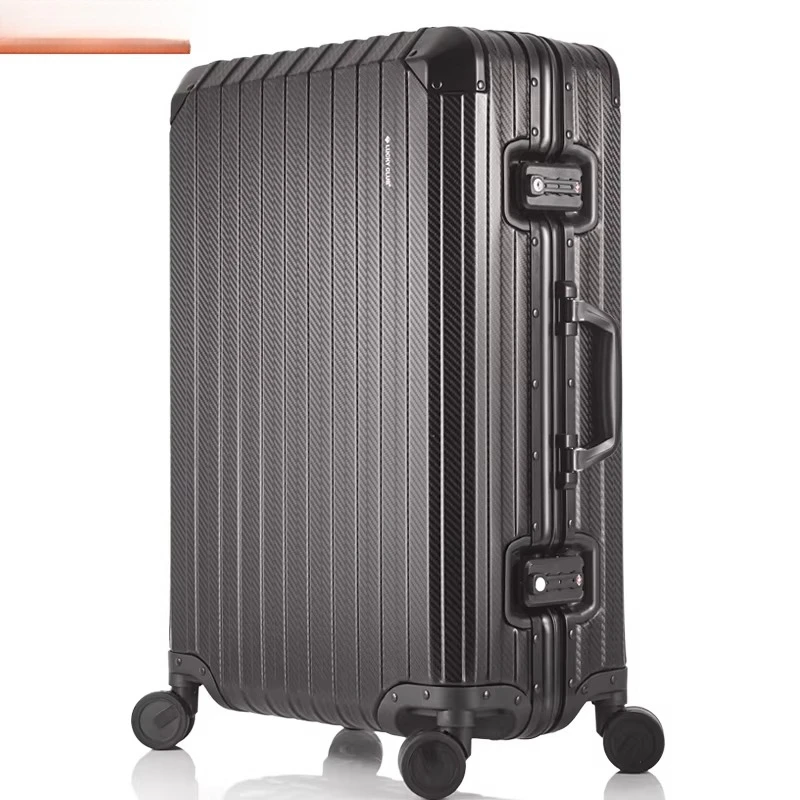 

Aluminum-magnesium alloy trolley case High-end business aluminum frame suitcase Universal wheel all-metal password box