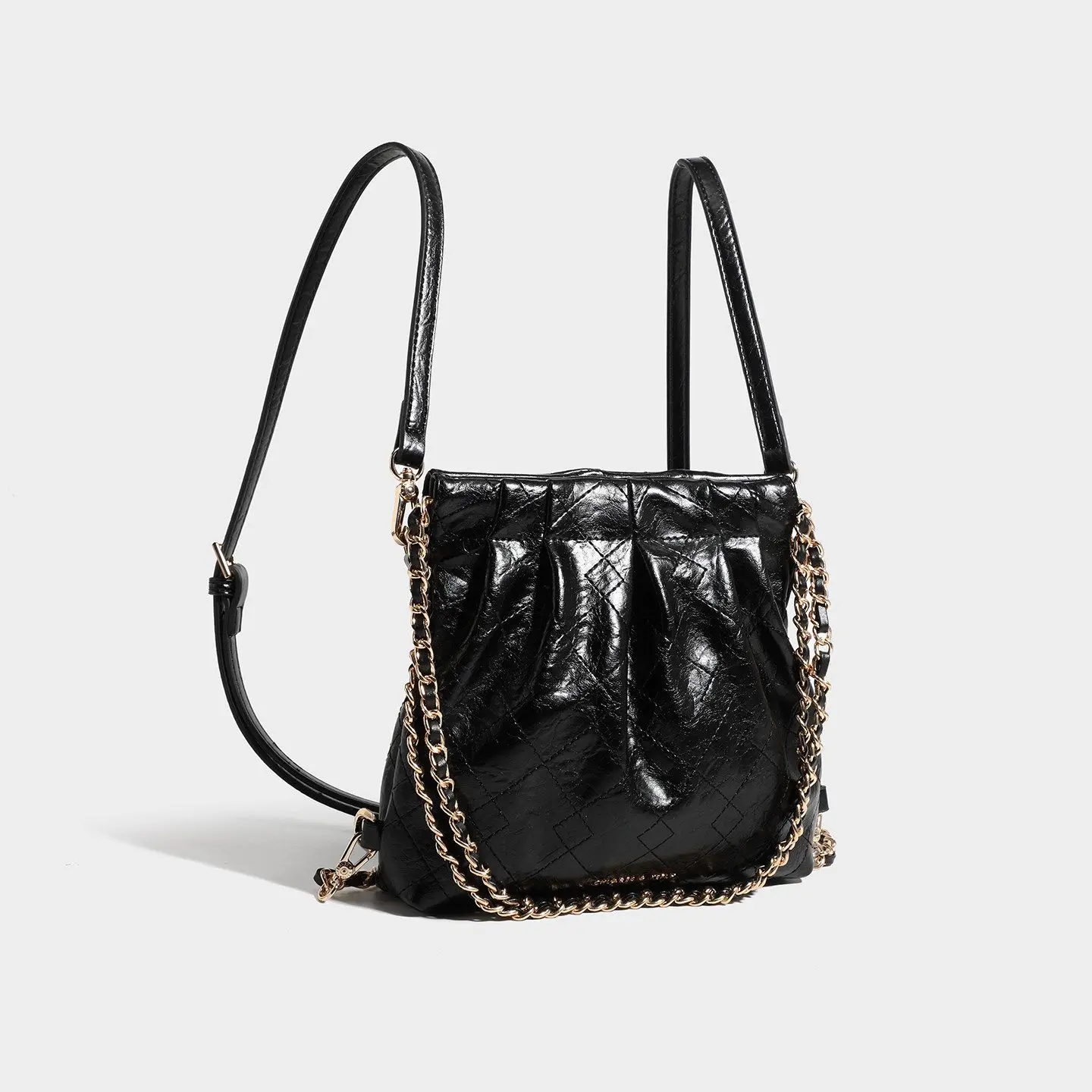 

Sweet and fashionable straw woven lock-fast messenger bag for women, new summer style, trendy and versatile chain