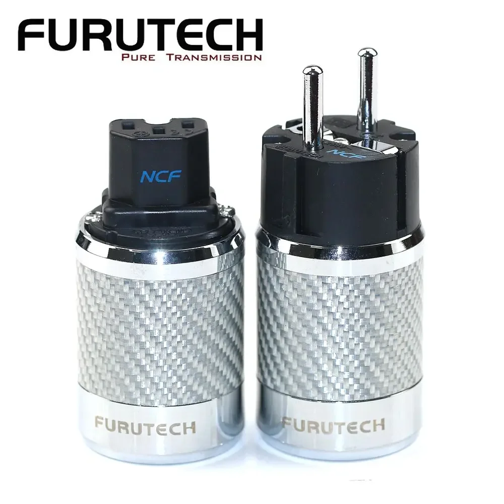 

Furutech FI-E50 FI-50M NCF nanocrystals EU/US Power covered tube connector Coupling Power plug 15A/250V Hifi IEC connector