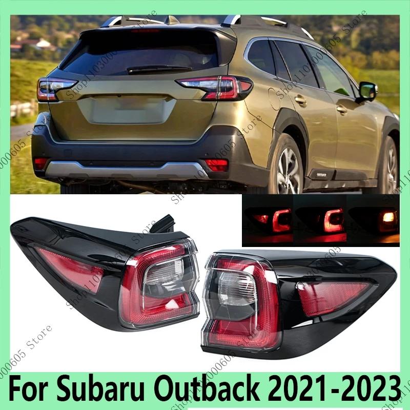 For Subaru Outback 2021-2023 Car Rear Bumper Outer Tail Light Stop Brake Fog Lamp 84201AN02A 84201AN02B 84201AN03A 84201AN03B