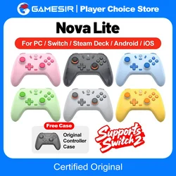 Gamesir Nova Lite Gamepads PC for Nintendo Switch 2 Controller Switch Steam Android iOS iPhone Controle Hall Effect Joystick