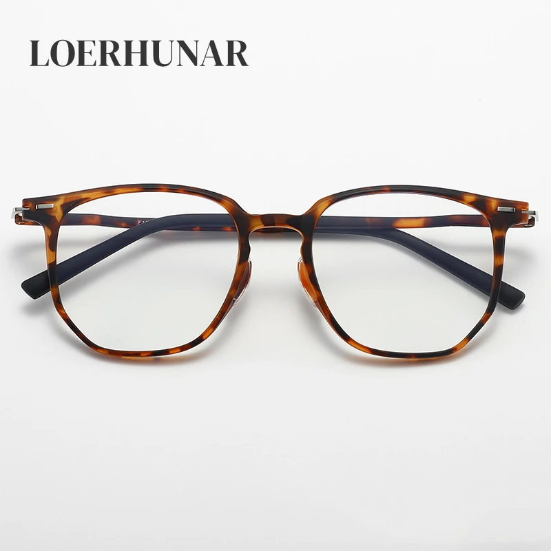 Ultralight TR90 Fashion Polygonal Glass Frame for Men and Women with Myopia and Hyperopia Optical Prescription Large Glass Frame